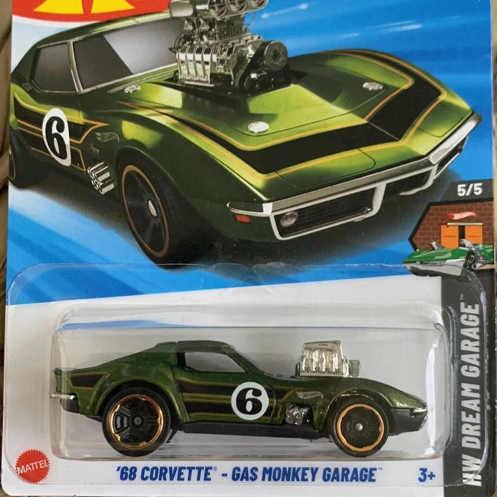1968 Corvette Gas Monkey Garage Hot Wheels Chevy Chevrolet Green 68 Race Car 🆕